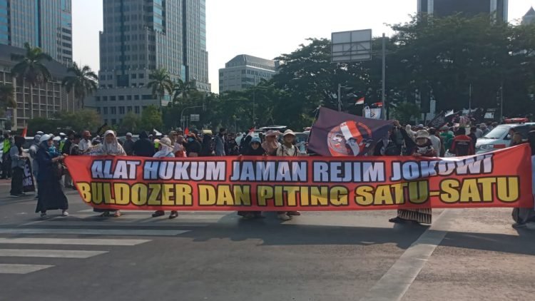 Relawan AMIN dalam Aksi Bela Rempang di Jakarta